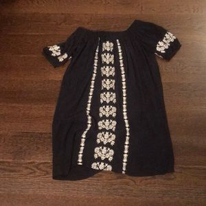 Navy Blue cold shoulder dress